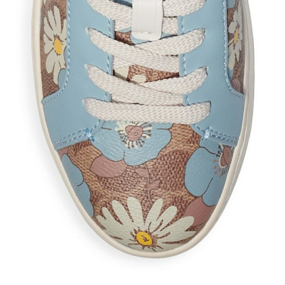 COACH Lowline Coated Canvas Sneakers - Picture 8 of 10